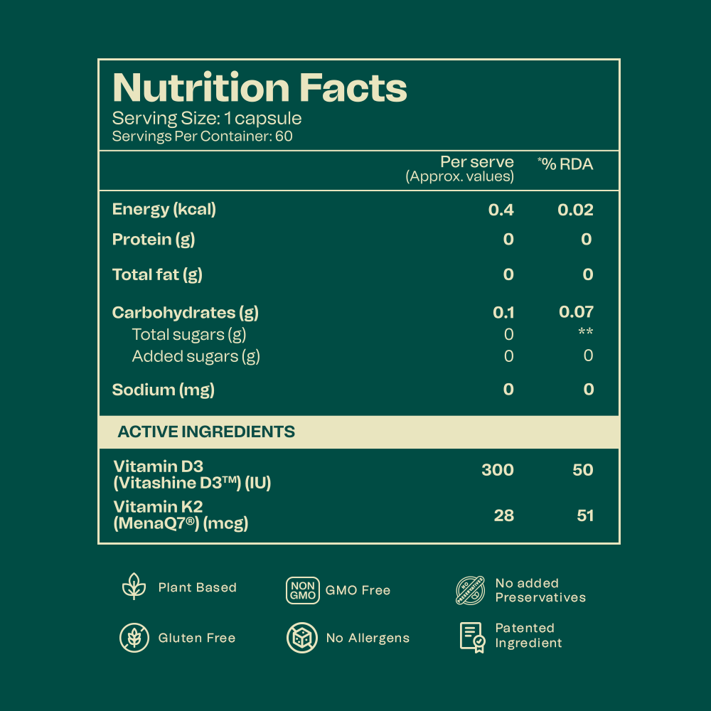 Vitamin D3+K2-7
